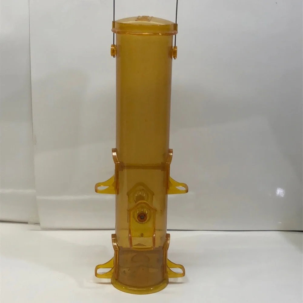 Stokes Select Plastic Tube Bird Feeder: Yellow